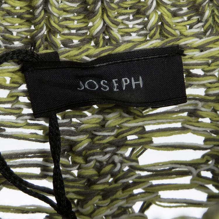 Pre Owned Joseph Mulitcolor Fatigue Deconstructed Chunky Cable Knit Pullover M