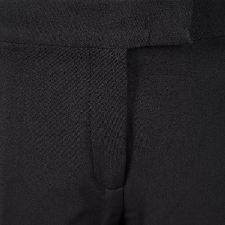 Pre Owned Joseph Black Stretch New Cotton Compact Finley Regular Fit Trousers M