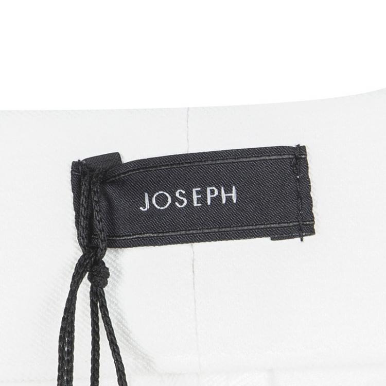 Pre Owned Joseph Off White Stretch Gabardine Finley Regular Fit Trousers L