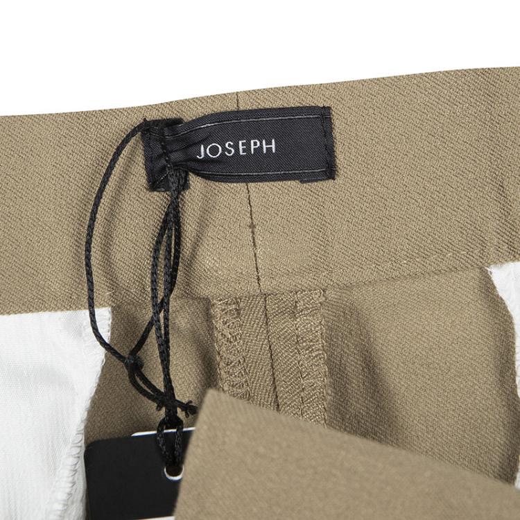 Pre Owned Joseph Almond Brown Stretch Gabardine Finley Regular Fit Trousers L
