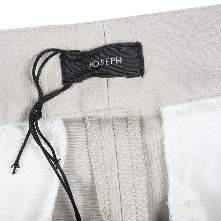Pre Owned Joseph Beige Stone Light Cotton Stretch Finley Trousers M