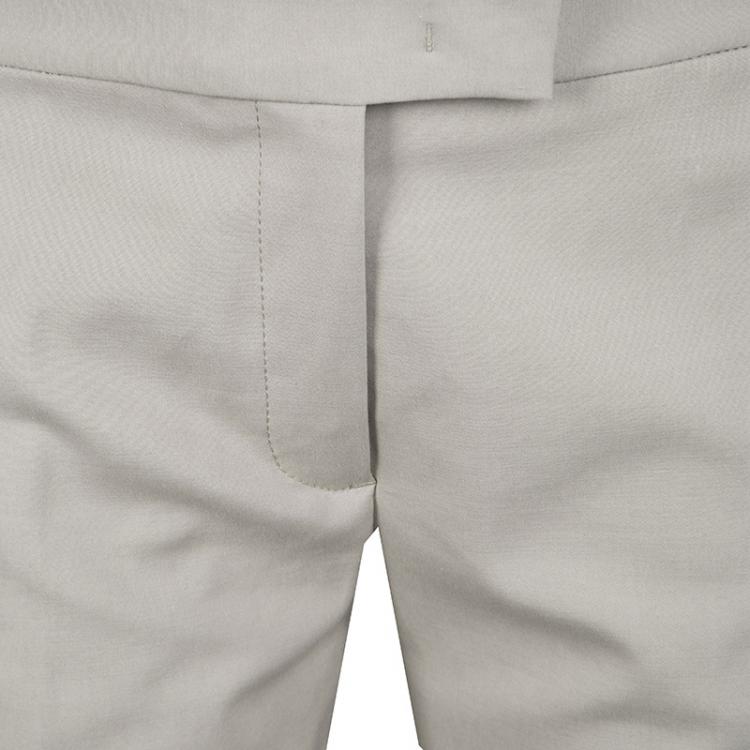 Pre Owned Joseph Almond Beige New Cotton Compact Finley Regular Fit Trousers M