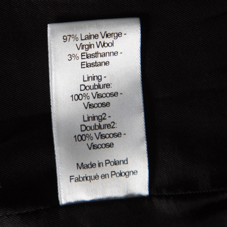 Pre Owned Joseph Black Stretch Wool Laurent Blazer L