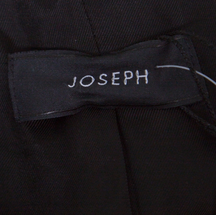 Pre Owned Joseph Black Stretch Wool Laurent Blazer L