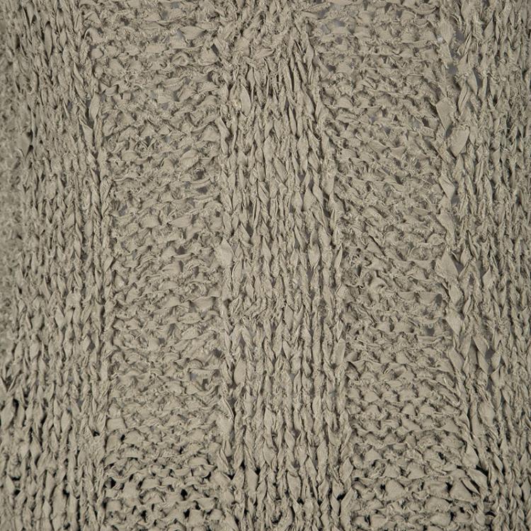 Pre Owned Joseph Brown Hand Knit Woven Tape Oversized Tank Top M