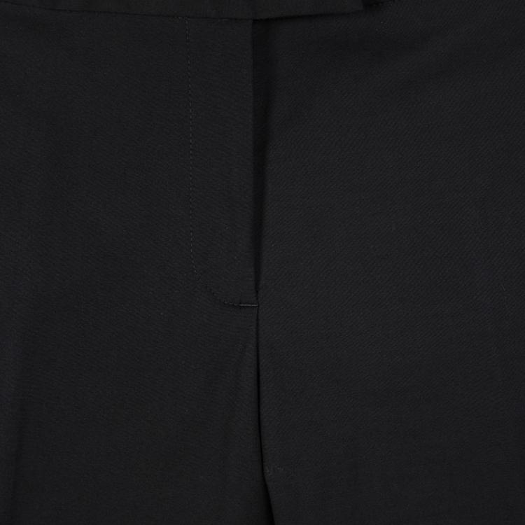 Pre Owned Joseph Black Stretch Gabardine Finley Regular Fit Trousers M