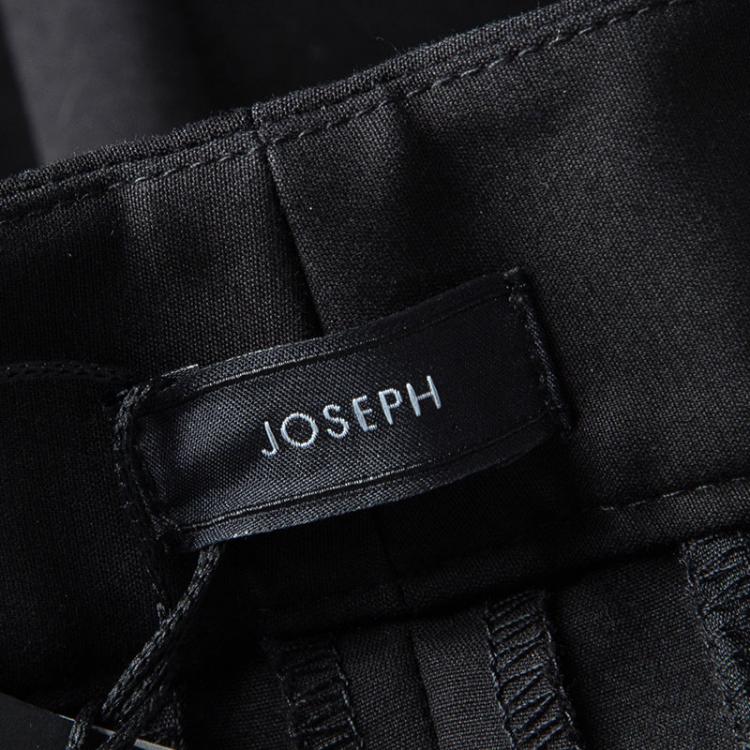 Pre Owned Joseph Black Stretch Gabardine Finley Regular Fit Trousers M