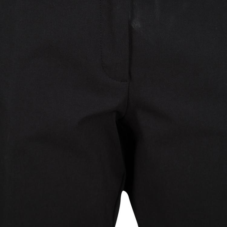 Pre Owned Joseph Black Light Cotton Stretch Finley Regular Fit Trousers L