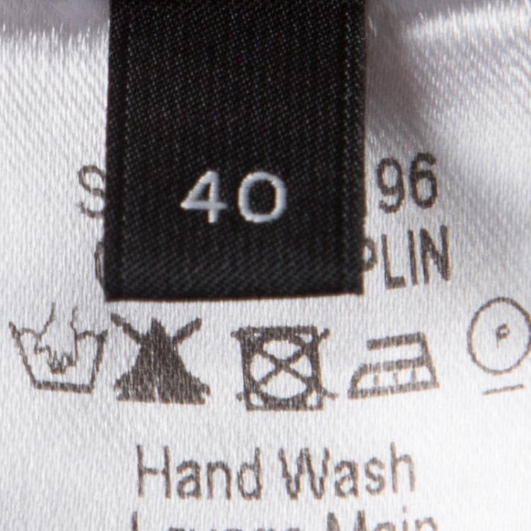 Pre Owned Joseph Pale Pink Cotton Poplin Pleated Hilde Skirt M
