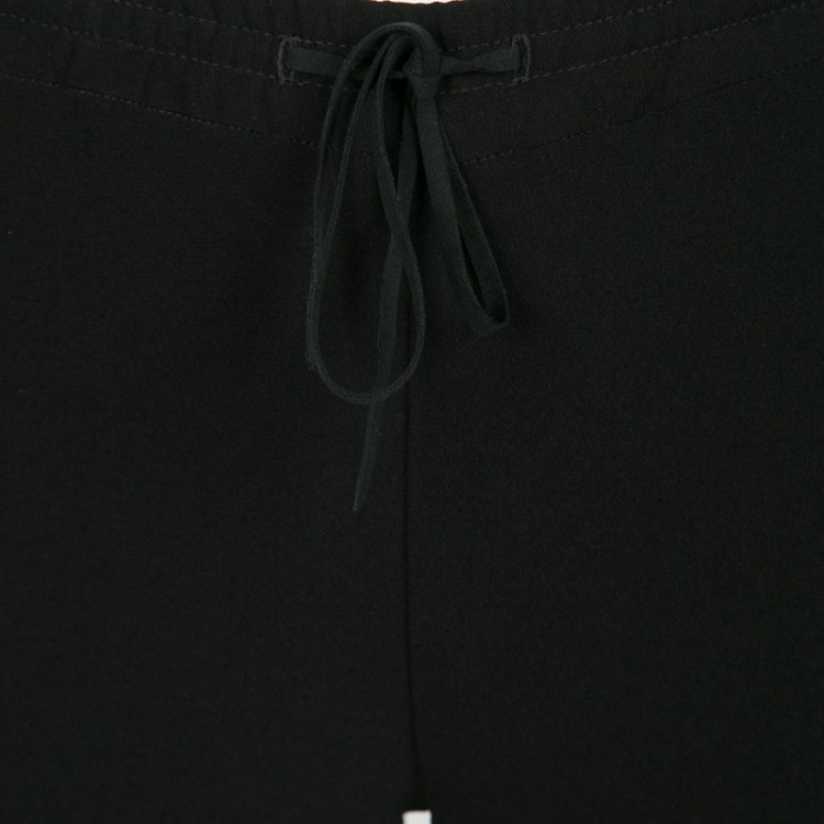 Pre Owned Joseph Black Stretch Crepe Elasticized Waist Shorts S
