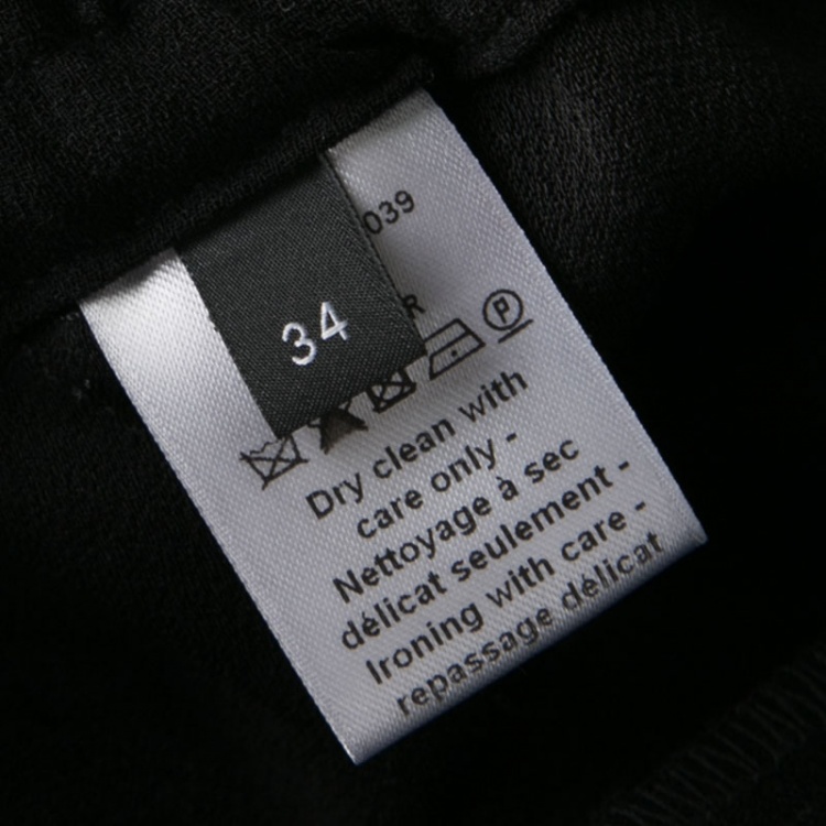 Pre Owned Joseph Black Stretch Crepe Elasticized Waist Shorts S