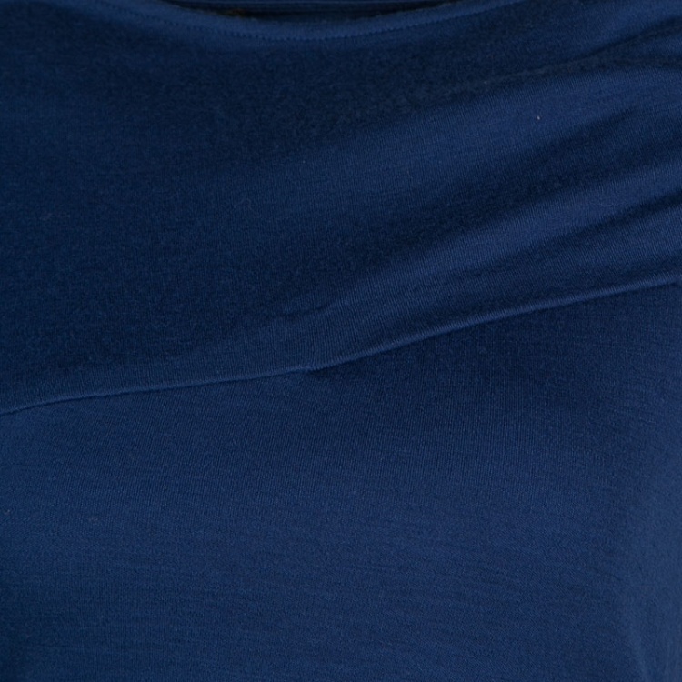Pre Owned Joseph Blue Draped Wool Jersey Maria Dress S