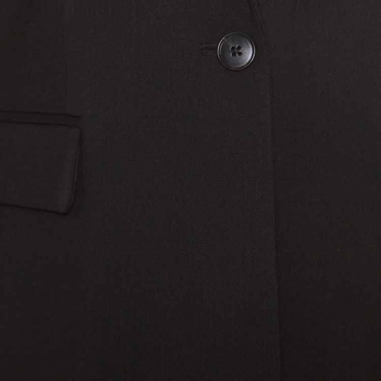 Pre Owned Joseph Black Stretch Wool Single Button Laurent Blazer M
