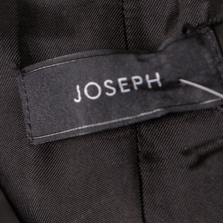 Pre Owned Joseph Black Stretch Wool Single Button Laurent Blazer M