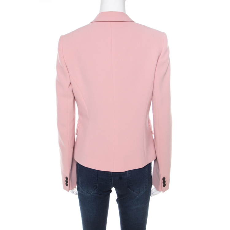 Pre Owned Joseph Blush Pink Stretch Crepe Jazz Blazer M