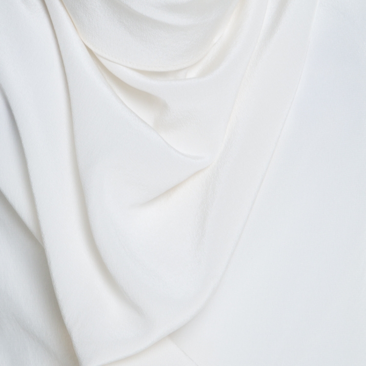 Pre Owned Joseph Off White Silk Cowl Neck Sleeveless Milton Blouse M