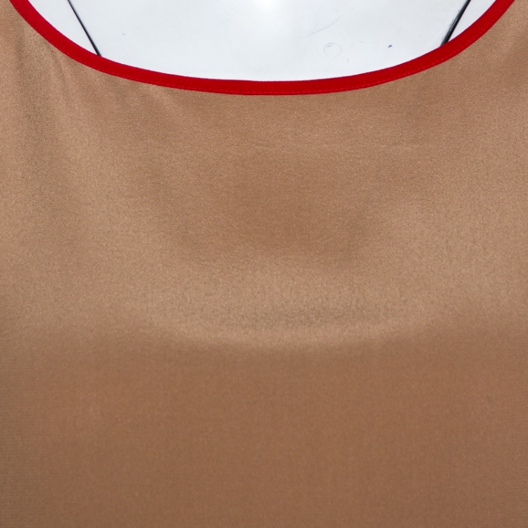 Pre Owned Joseph Beige Silk New Debs Sleeveless Top S