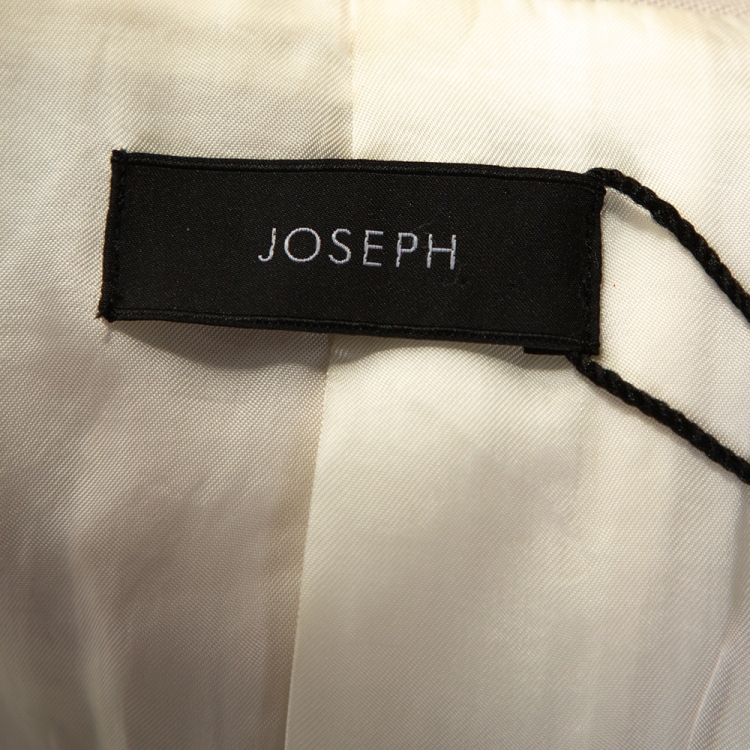 Pre Owned Joseph Beige Viscose Cotton Natte Watch Blazer M