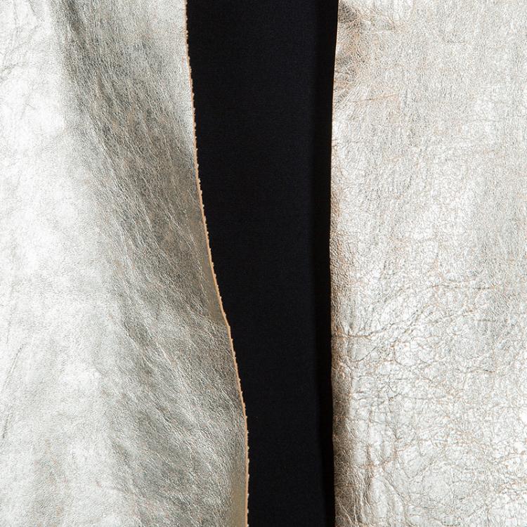 Pre Owned Joseph Gold Metallic Lambskin Jacket L