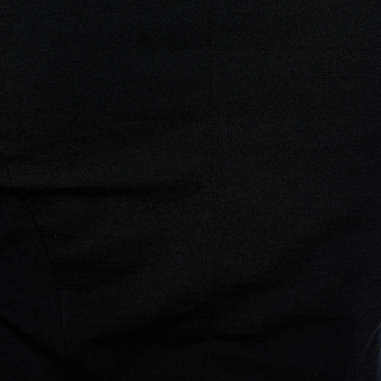 مملوكة مسبقًا Junya Watanabe Comme des Garcons Black Knit Button Front Top L