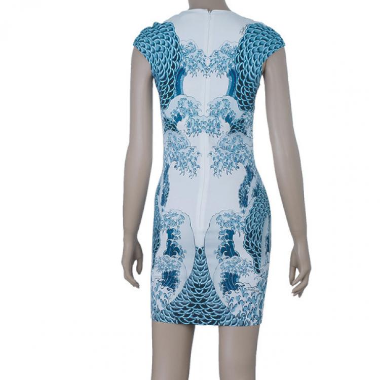 Pre Owned Just Cavalli Multi-print Capsleeve Dress S