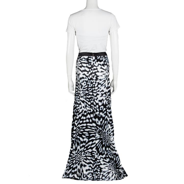Pre Owned Just Cavalli Multicolor Printed Maxi Skirt L
