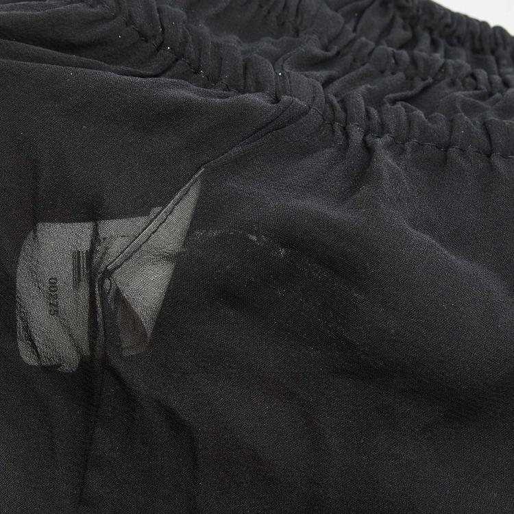 مملوكة مسبقًا Just Cavalli Black Silk Smocked V-Neck Top M