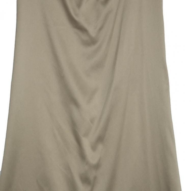 Pre Owned Just Cavalli Fishtail Satin Maxi Skirt M