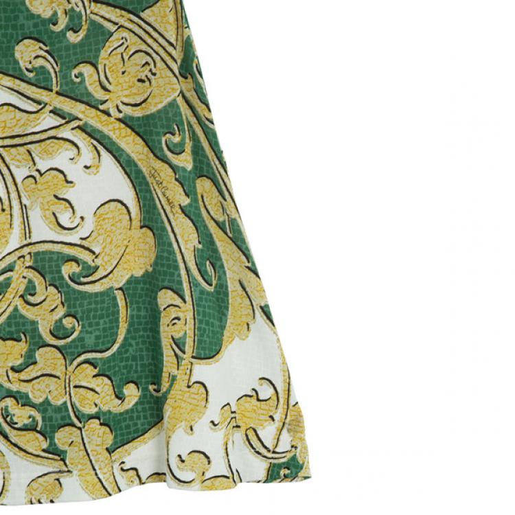 Pre Owned Just Cavalli Abstract Print Dress M