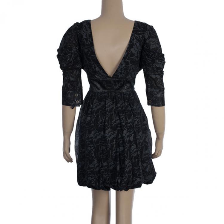 Pre Owned Just Cavalli Short Printed Dress M