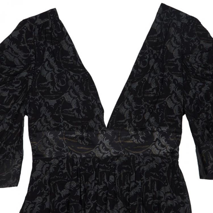 Pre Owned Just Cavalli Short Printed Dress M