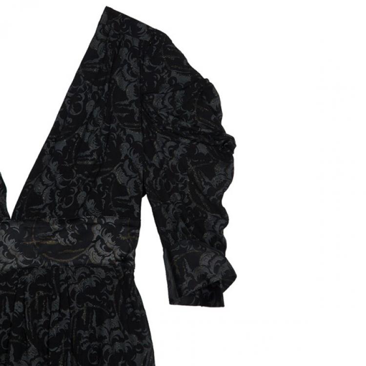 Pre Owned Just Cavalli Short Printed Dress M