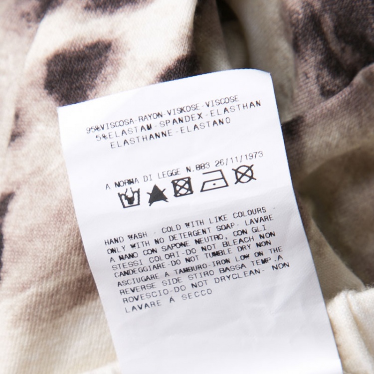 مملوكة مسبقًا Just Cavalli Animal Print Stretch Jersey Leggings M