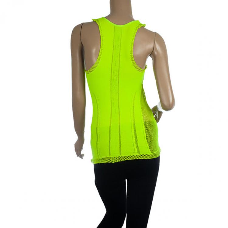 Pre Owned Just Cavalli Neon Stretch Top S