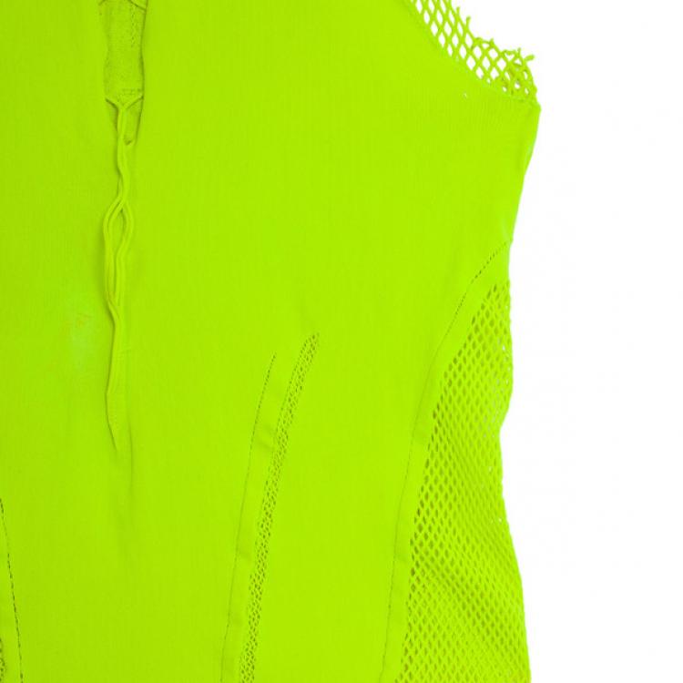 Pre Owned Just Cavalli Neon Stretch Top S