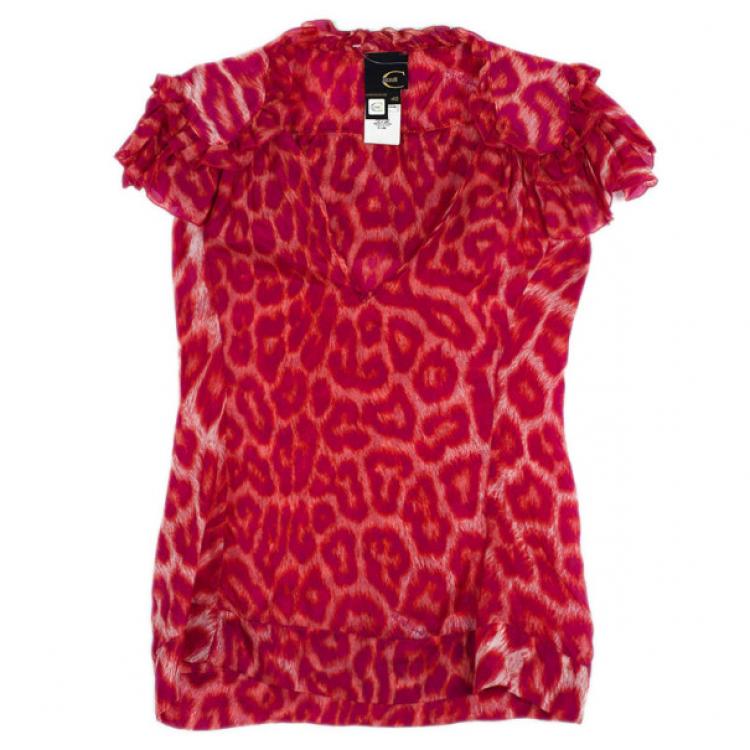 Pre Owned Just Cavalli Silk Blouse S