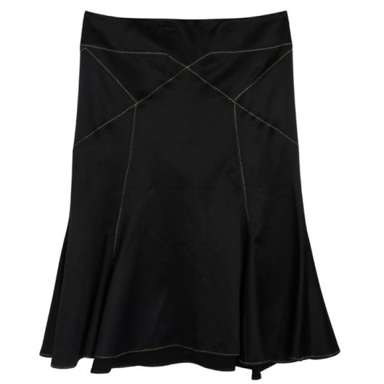 Pre Owned Just Cavalli Black Skirt M