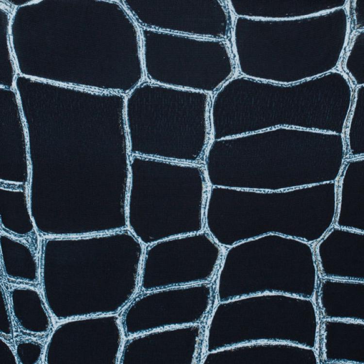 Pre Owned Just Cavalli Monochrome Stretch Jersey Dress M