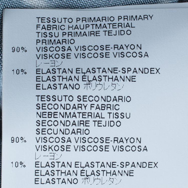 Pre Owned Just Cavalli Monochrome Stretch Jersey Dress M