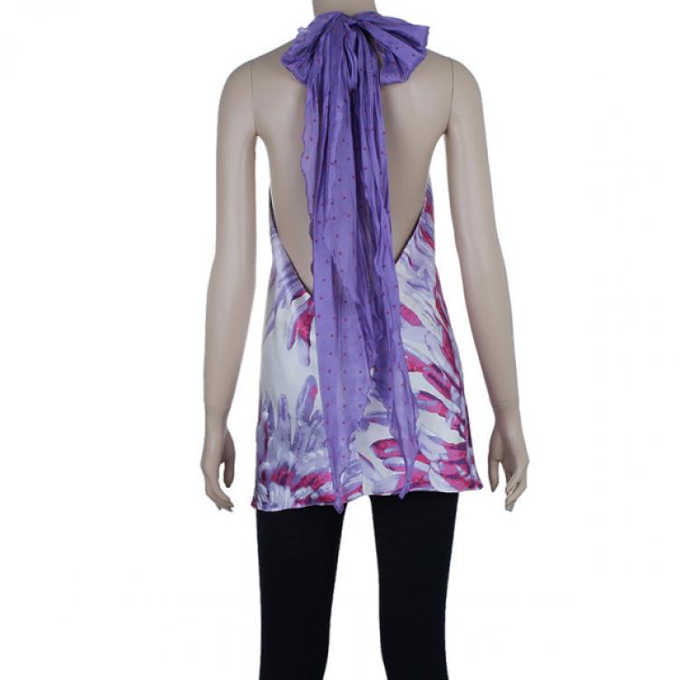 Pre Owned Just Cavalli Halterneck Top L