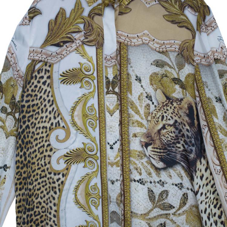 Pre Owned Just Cavalli Printed Shirt M