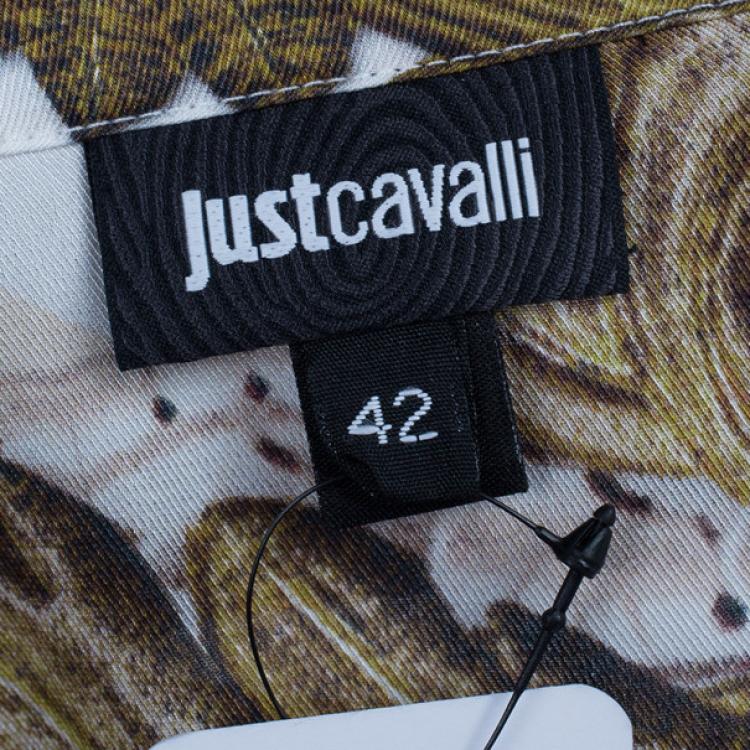 Pre Owned Just Cavalli Printed Shirt M