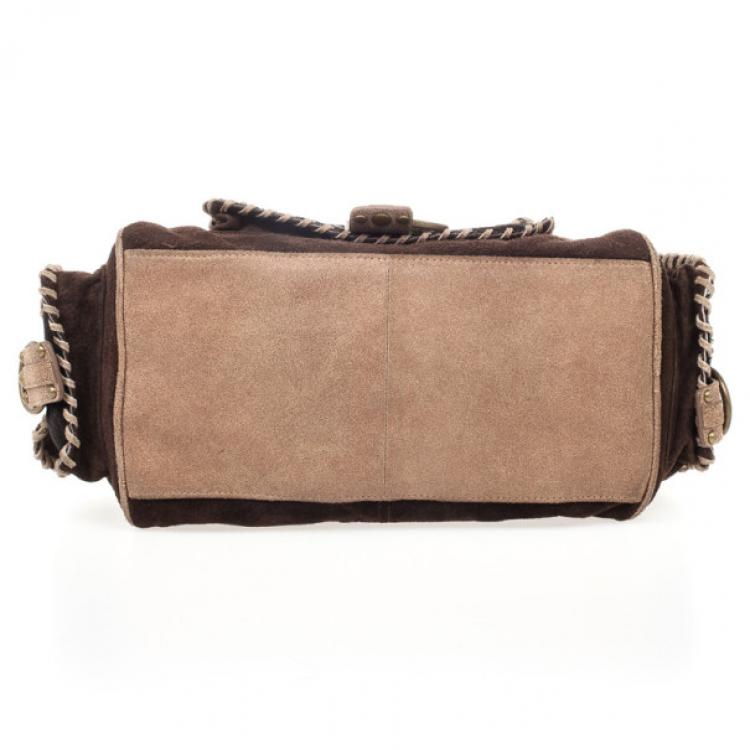 Pre Owned Just Cavalli Pony Hair and Suede Satchel