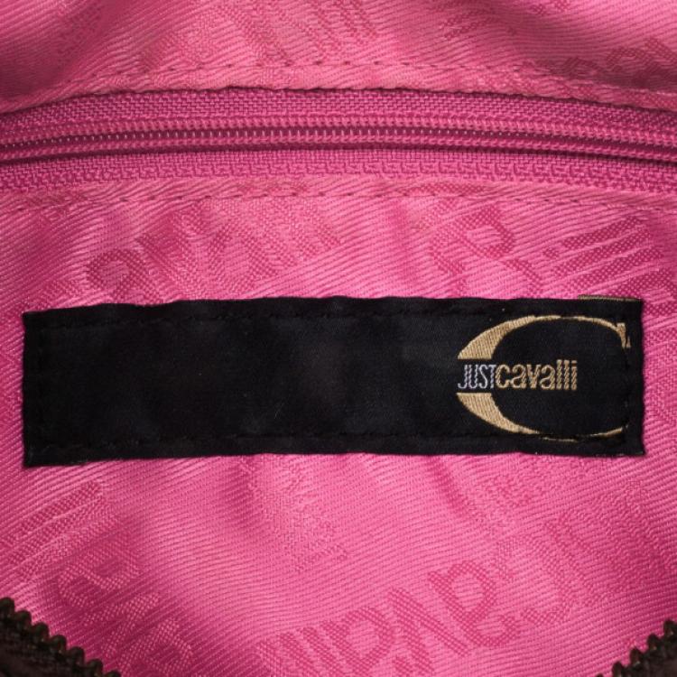 Pre Owned Just Cavalli Pony Hair and Suede Satchel