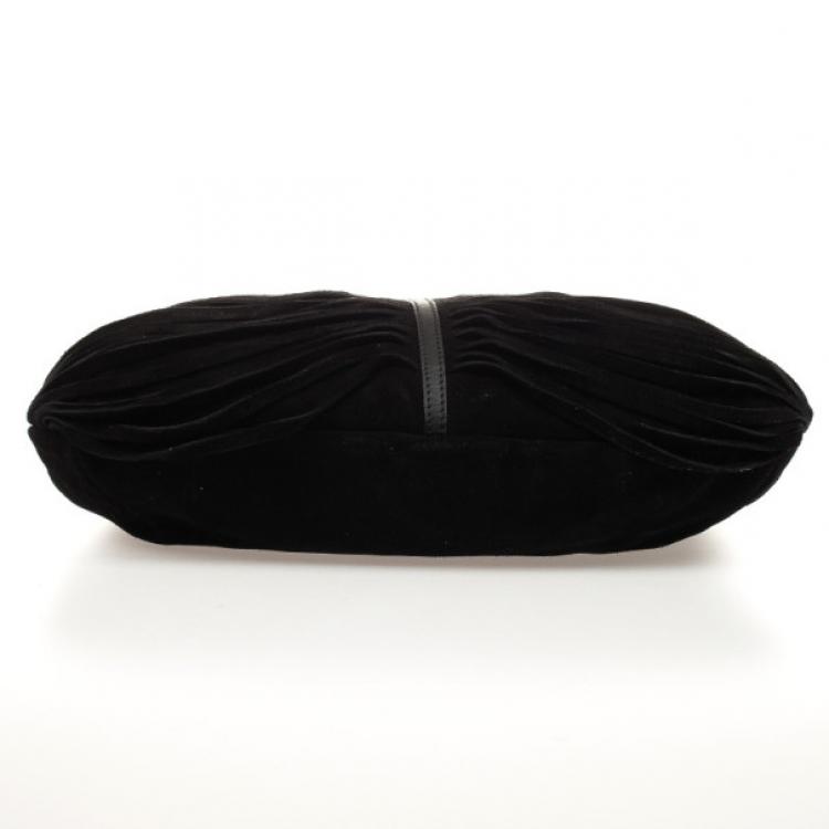 Pre Owned Just Cavalli Black Suede Hobo