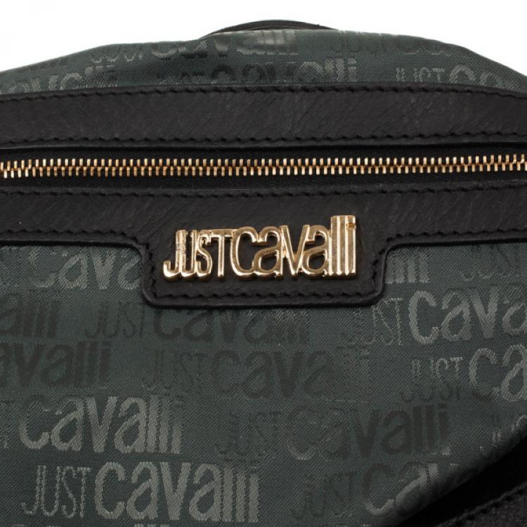 Pre Owned Just Cavalli Black Suede Hobo