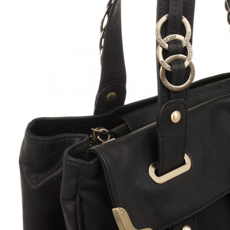 Pre Owned Just Cavalli Black Medium Leather Bag