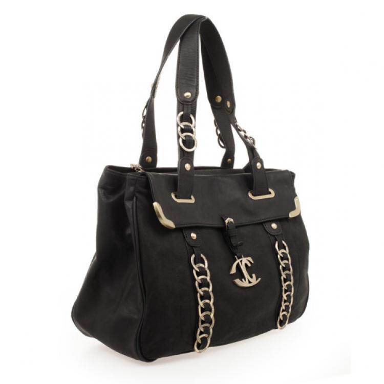 Pre Owned Just Cavalli Black Medium Leather Bag