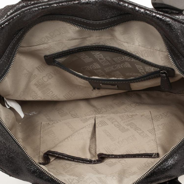 Pre Owned Just Cavalli Grey Medium Leather Bag