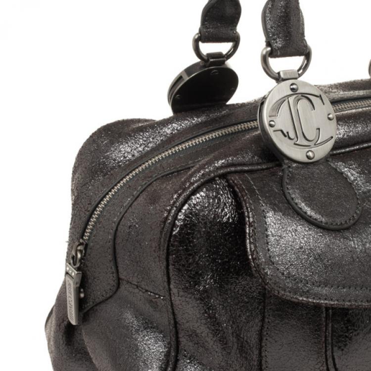 Pre Owned Just Cavalli Grey Medium Leather Bag